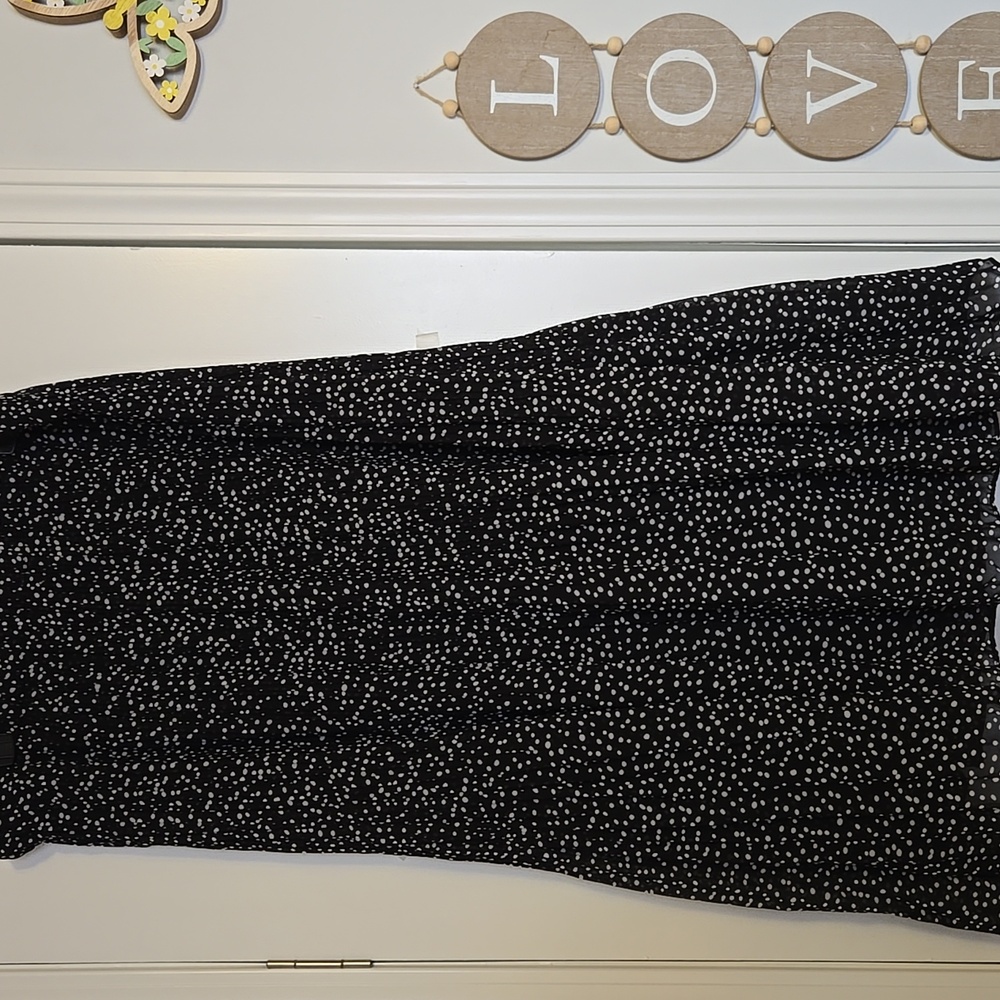 WD.NY Black and White A-Line Skirt